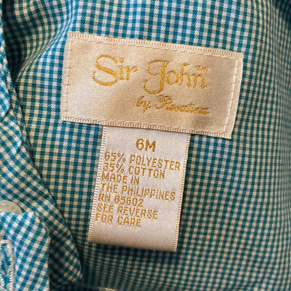 Sir John Smocked Christmas Ornament 🎄 Jon Jon and Shirt Set - Picture 4 of 5